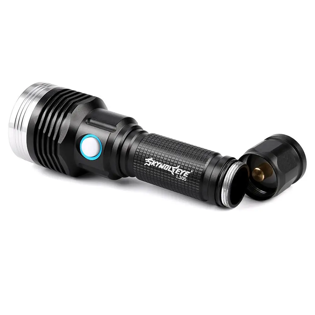 Светодиодный фонарик перезаряжаемый L2 светильник люмен большой радиус действия