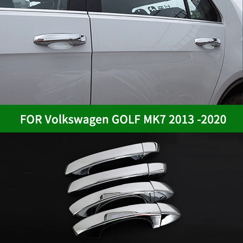 FOR Volkswagen VW GOLF MK7 Seventh generation 2013-2018 Accessory glossy chrome silver door handle covers trim 2014 2015 2016 | Автомобили