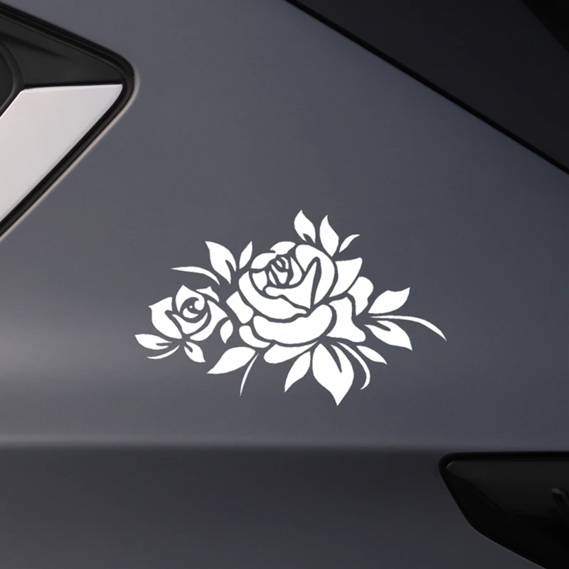 Красивые красивые милые автомобильные наклейки с цветами розы 25 см * 16 креативные