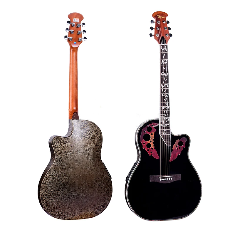 41 zoll akustische gitarre 6 string elektrische gitarre massive fichten folk gitarre palisander griffbrett riss gitarre agt152 free global shipping