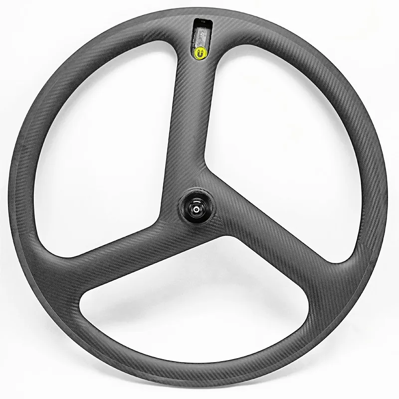 Бесплатная доставка углеродные велосипедные колеса 700c 3 Спицы дорожные диски