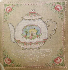 

TOP H T Col171-4 kitchen [beautiful teapot] simple with beads cross stitch embroidery kits Sell Counted Cross Stitch Kit