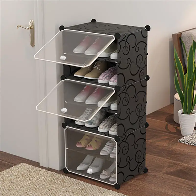 

1 шт. 6-уровневый портативный органайзер для хранения обуви, простой модульный шкаф, компактная Стойка для обуви, сапог, тапочек