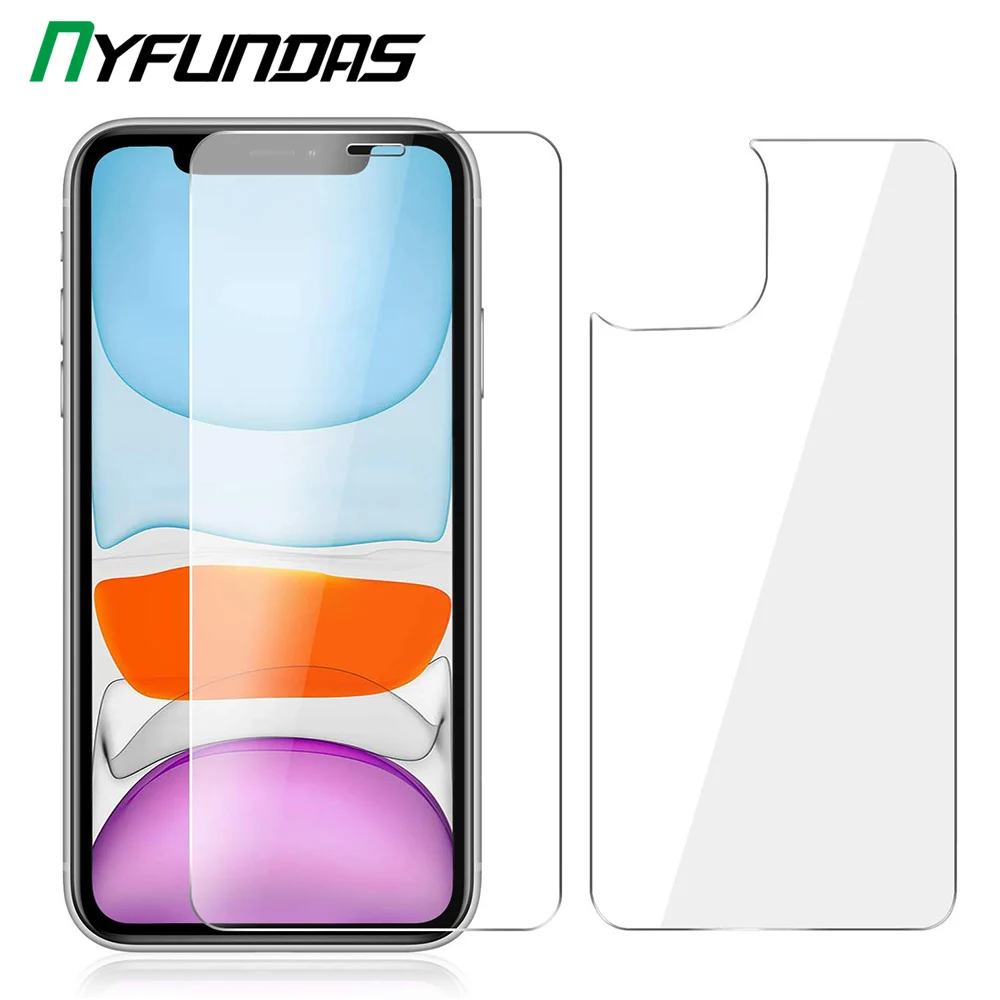 Передняя и задняя защитная пленка из закаленного стекла для Iphone 11 Pro Max XR X XS MAX 11Pro