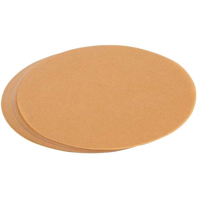 

200 Pcs 9 Inches Unbleached Paper Baking Sheets Round, Perfect for Baking Grilling Air Fryer Steaming Bread Cup Cake Cookie and