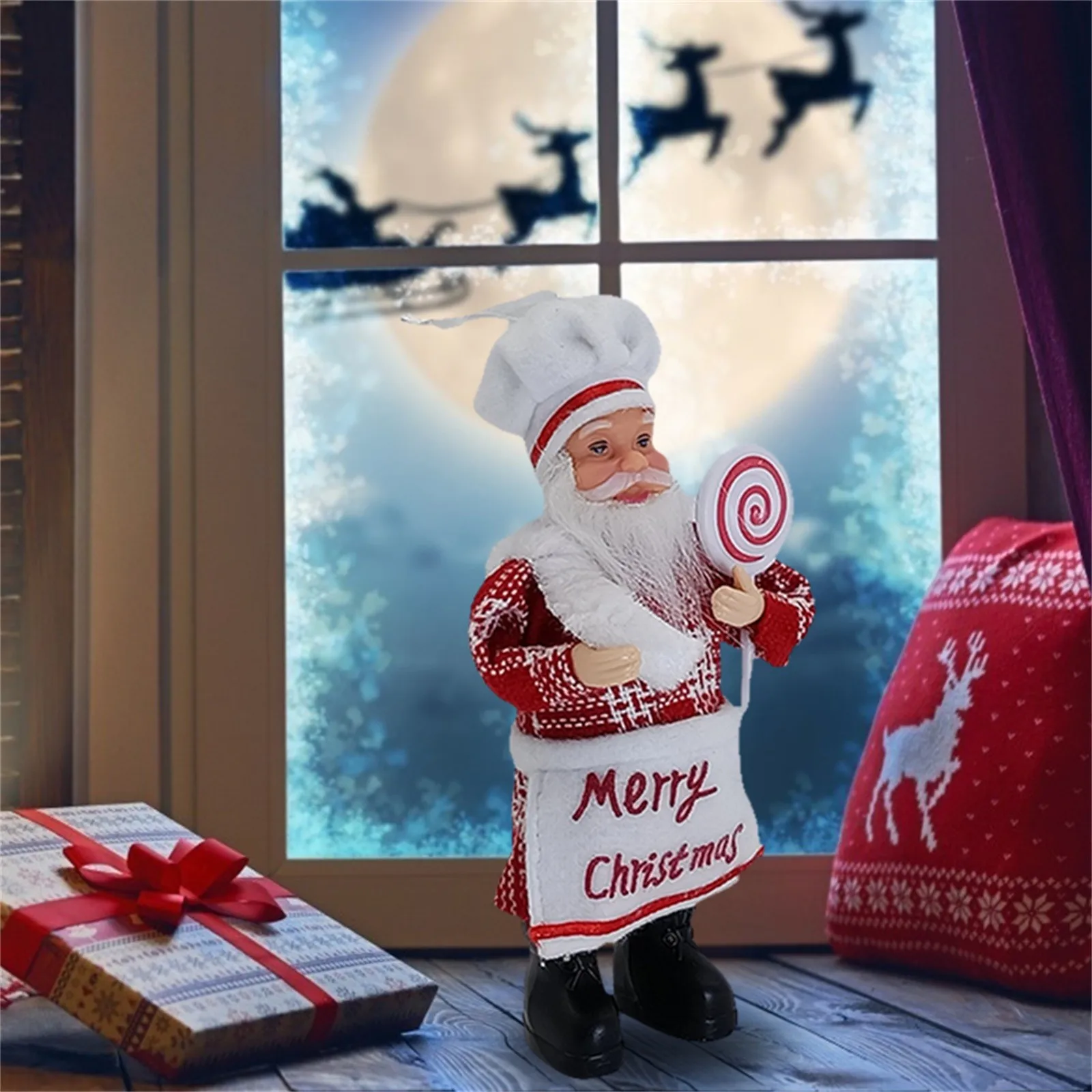 

Christmas Decorations Creative Cute Santa Claus Doll Ornaments Happy New Year Deasktop Ornament Party Supplies Christmas Gift