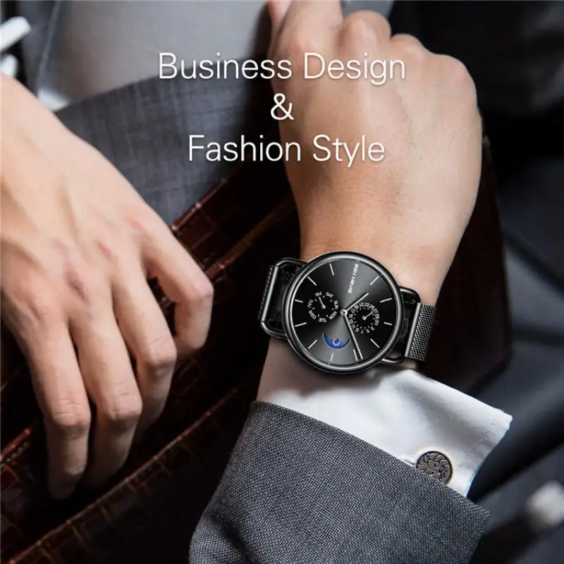 

Ben Nevis 2021 Luxury Brand Casual Quartz Men's Watch Waterproof Sports Business Moon Phase Watch Men's Relogio Masculino