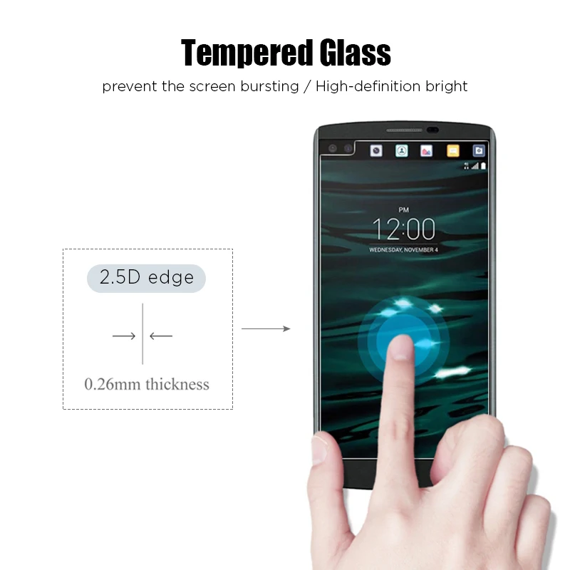 Hard Protective Glass For LG X Cam Screen Style X5 Power 2 Protector W10 W30 Pro V40 V50 V50S ThinQ | Мобильные телефоны и