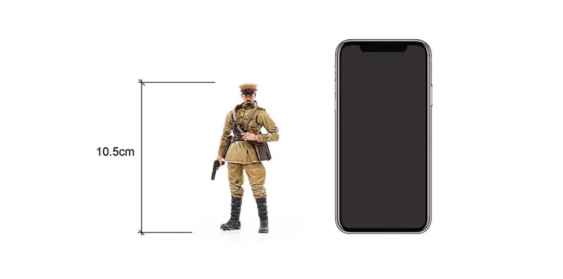 

JOYTOY JT0845 1/18 WWII Soviet officer Figure Model 10.5cm Male Soldier Action Dolls for Fans Collection