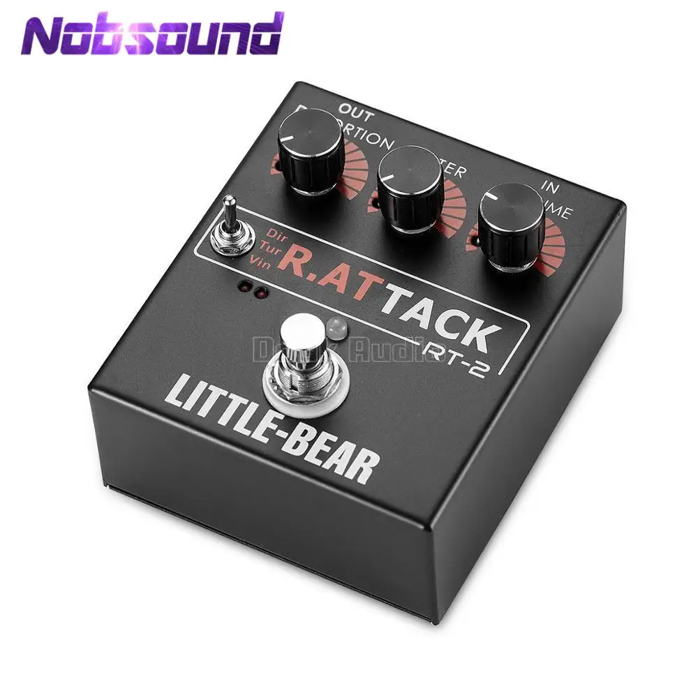 Urso de Alta Pequeno Fidelidade Guitarra Elétrica Effector 3 Modelo Rato Sujo – Turbo Vintage Stomp Caixa Pedal Lm308an Amplificador