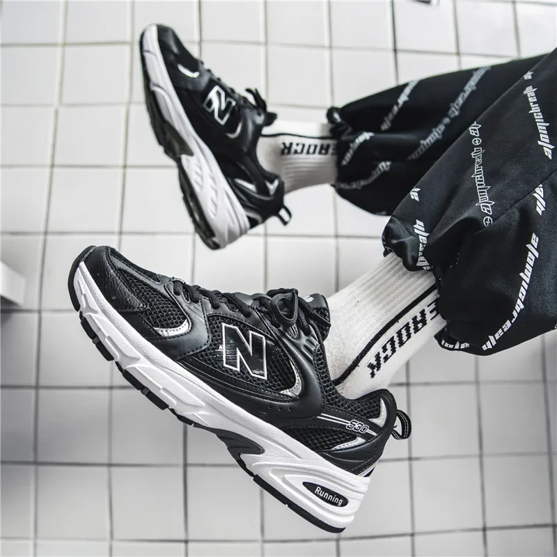 

New Boonlrr men's sports shoes NB 530 couple short and medium distance jogging shoes female N word running shoes 46
