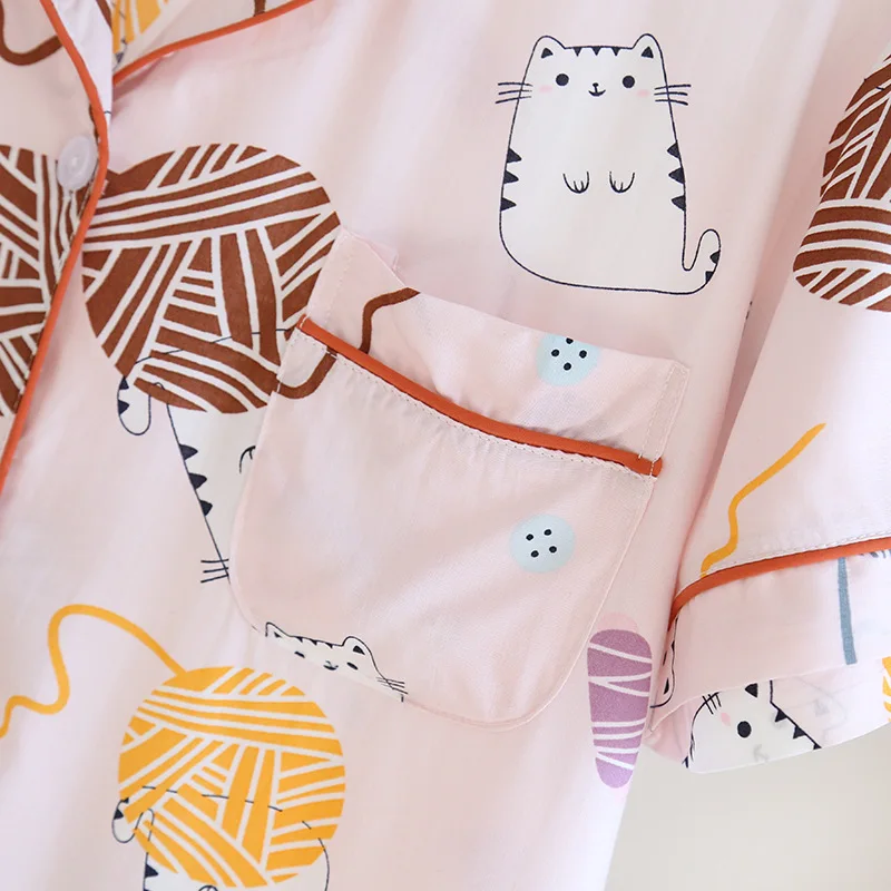 

2021 New Women's Spring And Summer100%Viscose Pajamas Three-piece Short Sleeve + Shorts + Trousers Soft And Comfortable Homewear