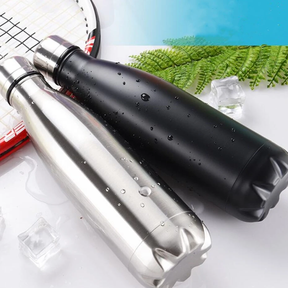 500ml Double wall Stainles Steel Water bottle Thermos keep Hot and Cold Insulated Vacuum Flask for Sport | Дом и сад