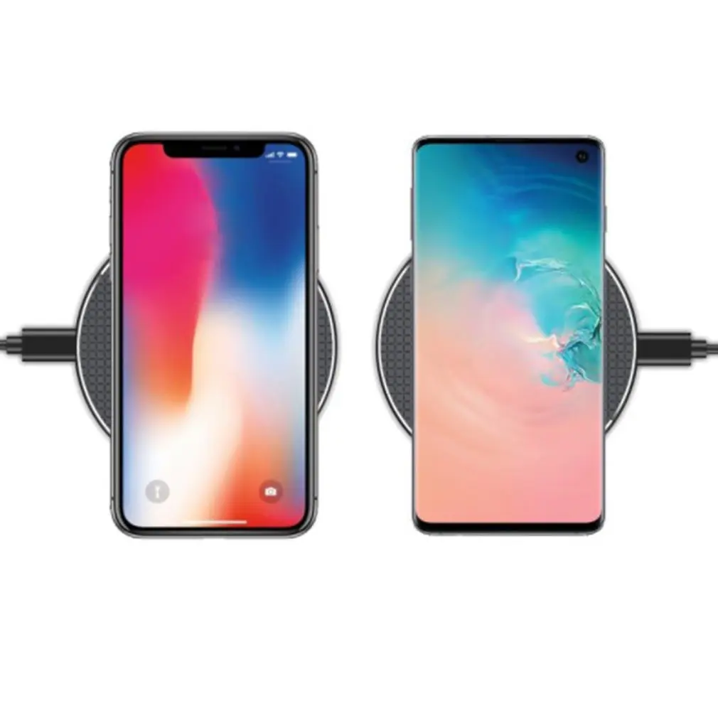 10w universal qi wireless charger for iphone charging pad for samsung for huawei samsung fast wireless charging stand free global shipping