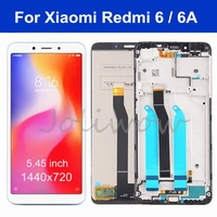 5 45 inch for xiaomi redmi 6a lcd display touch screen for redmi 6 digitizer assembly with frame replacement 10 touch aa quality