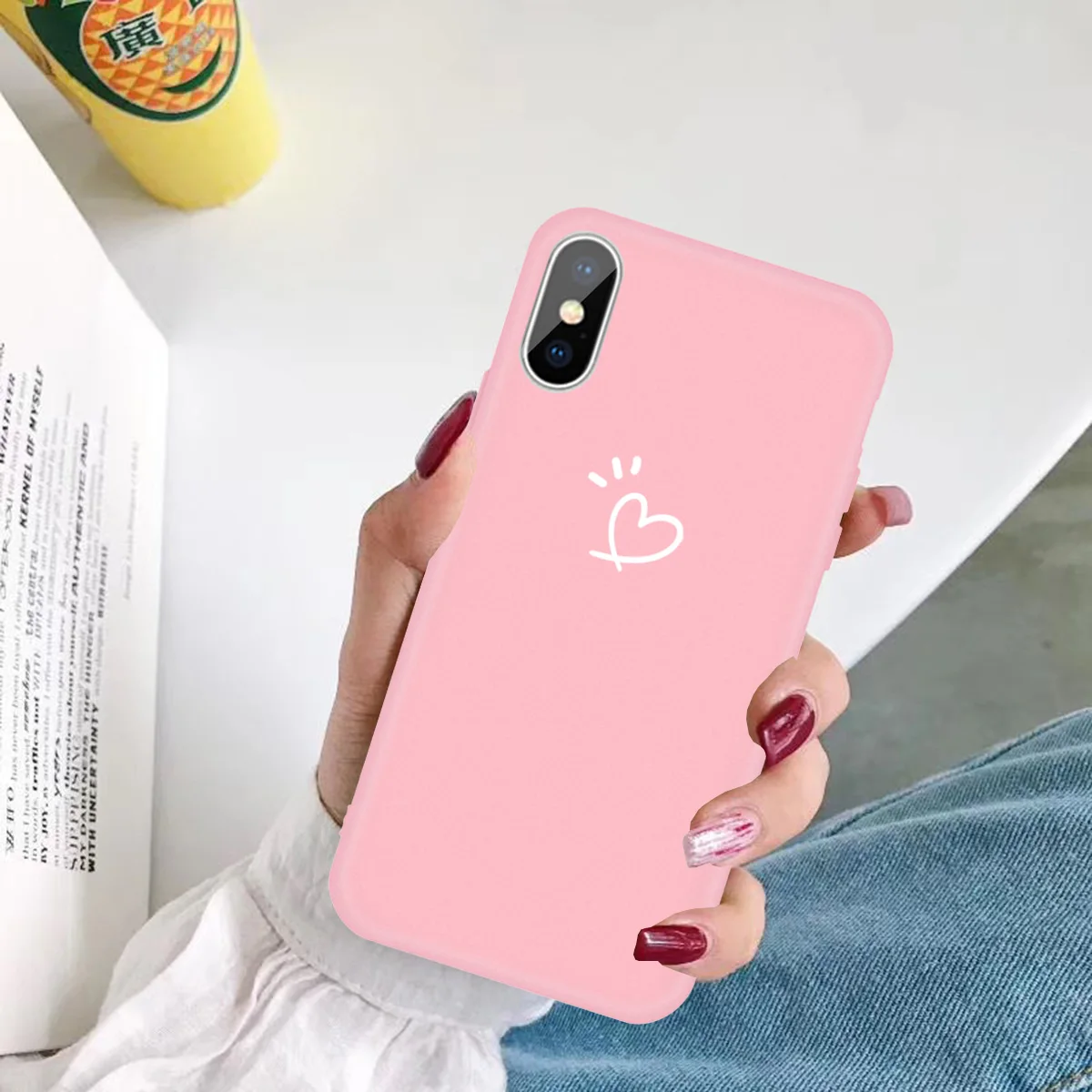 Мягкий жидкий силиконовый чехол с сердечками для Xiaomi Redmi 8 8A 7 7A 6A 5A Note 8T 4 6 5 Pro