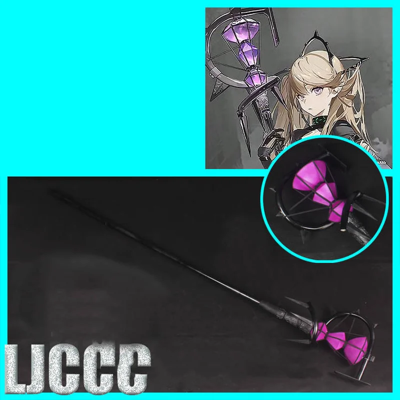 

Горячая игра Arknights Индиго жезл, оружие на Хэллоуин, Рождество; Нарядное вечерние реквизит Книги об оружии для карнавала комикс шоу