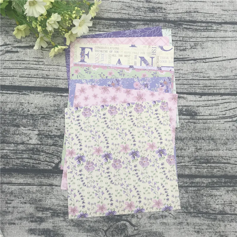 12 шт. бумажные салфетки с рисунком цветов и сада 6 х6 дюймов|Крафт-бумага| |