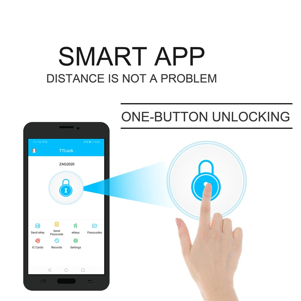 Смарт Bluetooth приложение пароль дверной замок без ключа цифровой дверной замок Пароль+ 6 карт+ 2 механических ключа для дома