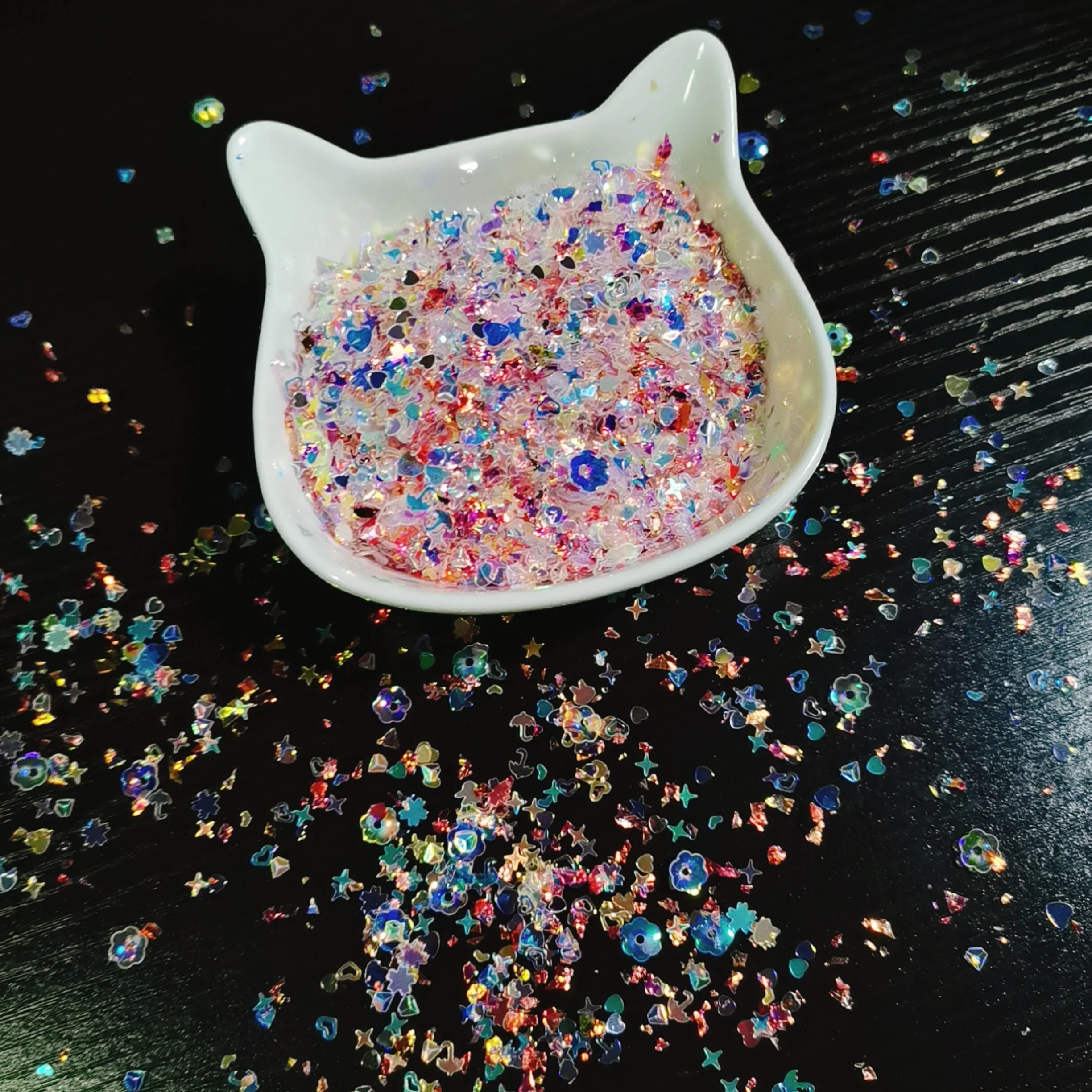 30 г/ОПП блестящие пузырьки розовый шейкер смешанный встряхивание открытка