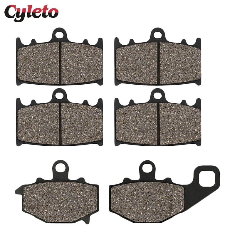 Передние и задние тормозные колодки Cyleto для мотоциклов Kawasaki ZX6R ZX 6R ZX600F ZX9R ZX900 Ninja 900