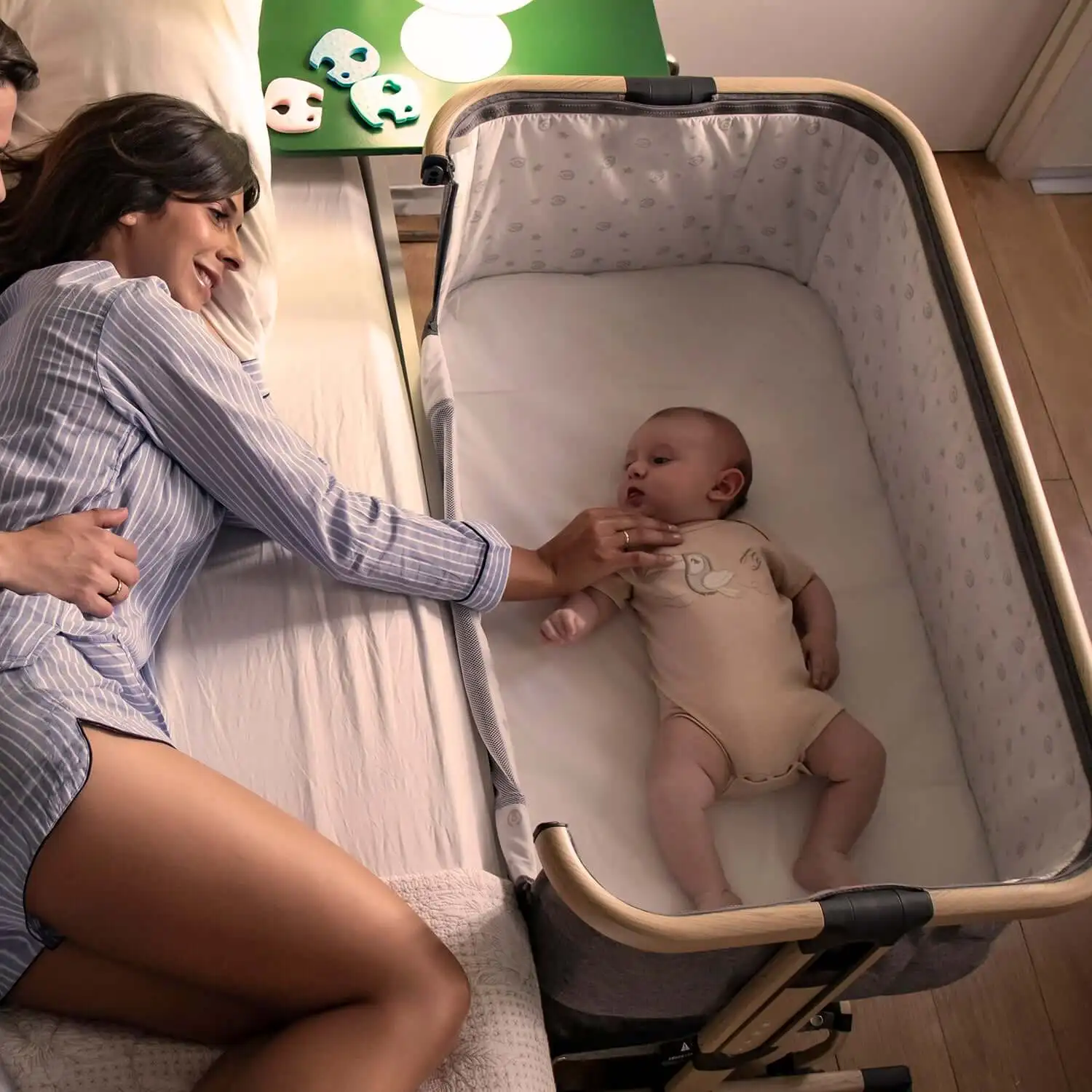 

ELITTLE Cozy, Portable Bedside crib, Bassinets, Bedside Sleeper for Baby