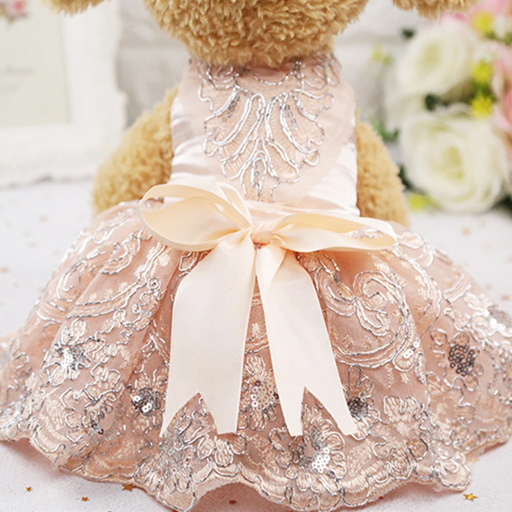 Свадебное платье одежда для щенка котенка французского бульдога собак чихуахуа