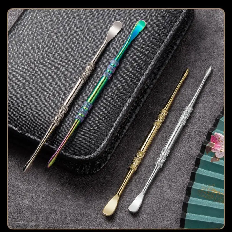 

Толкатель для кутикулы из нержавеющей стали, металлический двухсторонний триммер с ложкой для удаления кутикулы, инструмент для маникюра и...