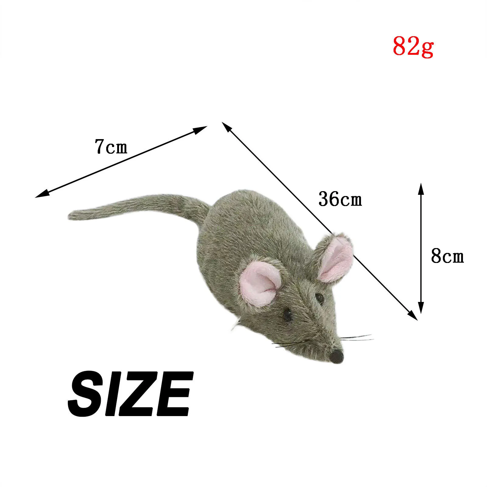 

# Pet Toy Simulation Plush Mouse Tricky Cat Electric Manual Mouse Catnip Teasing Interactive Toy Cats Supplies Playing Toy