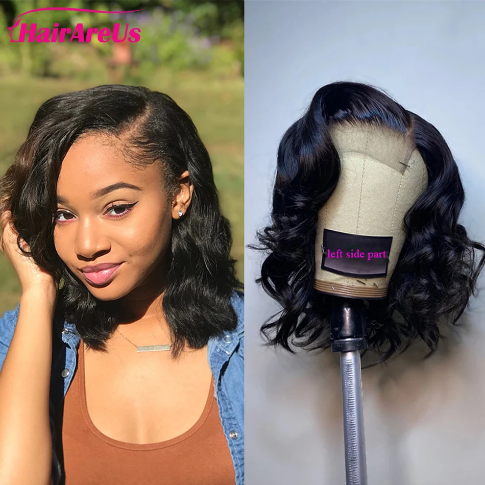 

Loose Wave Bob Wig Brazilian Lace Closure Human Hair Wig For Women Remy 4X4 Lace Closure Bob Wig With Baby Hair