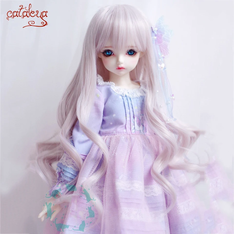 Cataleya шарнирный парик кукольные волосы длинные кудрявые наклонная челка