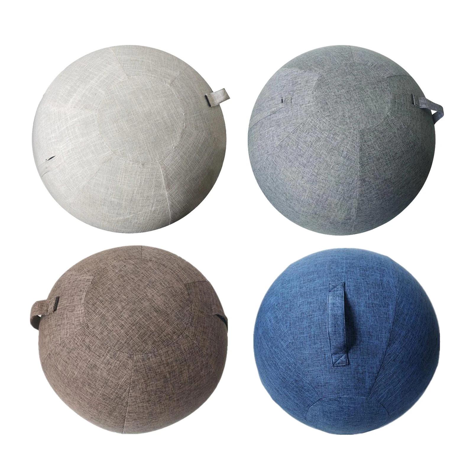 

Sitting Ball Chair Cover Protection Balance Pilates Birthing Balls W/ Handle