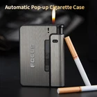 2 в 1, металлический чехол для сигарет и прикуривателя