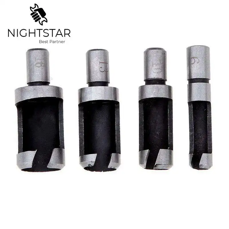 4 шт. набор сверл с круглым хвостовиком для деревообработки из углеродистой стали