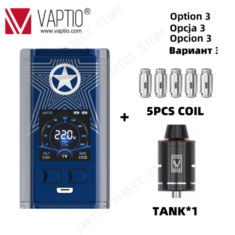【Follow получите больше скидок 】vaptio vape коробка мод электронная сигарета капитан 220