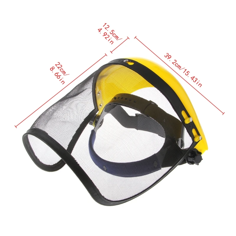 

Face Shield Mesh Visor Browguard Ideal For Brushcutter Trimmer Strimmer Shield