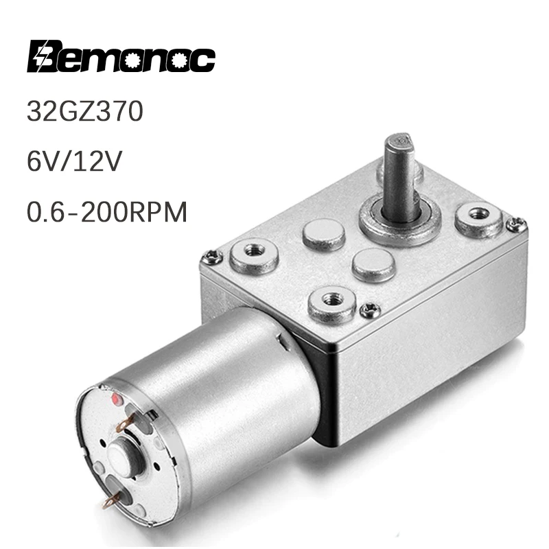 Bemonoc оптовая продажа 0 6 в 12 вольт постоянного тока червячный редукционный мотор