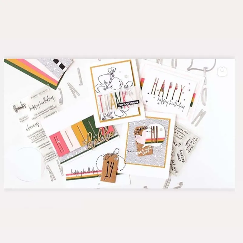 

2020 New Arrival Letters Number Symbol Metal Cutting Dies Embossing for Scrapbooking Stencil Craft Cut Dies For DIY Card Hand