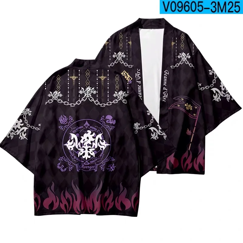

Anime Fate/ Saber Alter 3D Printing Japanese Kimono Haori Cosplay Women/Mens Fashion Summer Casual Cool Short Sleeve Cardigan