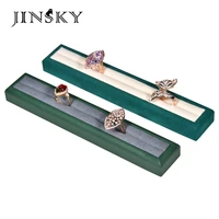 new microfiber leather ring display rack jewelry counter display ring to receive jewelry shooting props earring organizer