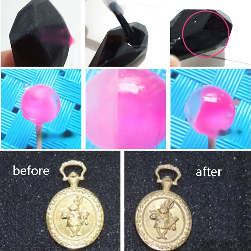 

Silicone UV Epoxy Resin Mold Waterproof Protect Bright Sealant Polishing Oil 10g
