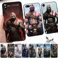 toplbpcs god of war phone case for iphone 11 12 13 mini pro xs max 8 7 6 6s plus x 5s se 2020 xr cover