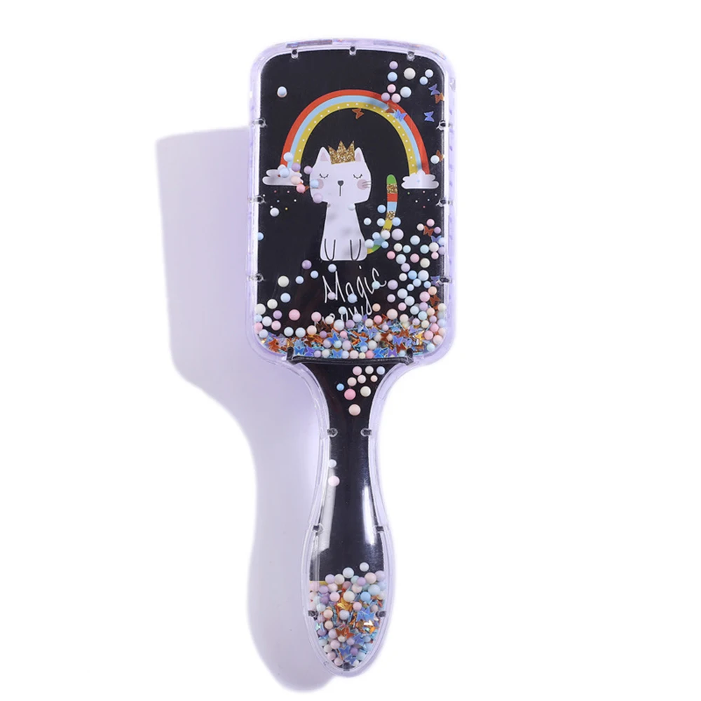 

1pc Cute Cartoon Massage Airbag Comb Detangling Hair Brush Rainbow Comb Curly Hair Comb Barber Accessories