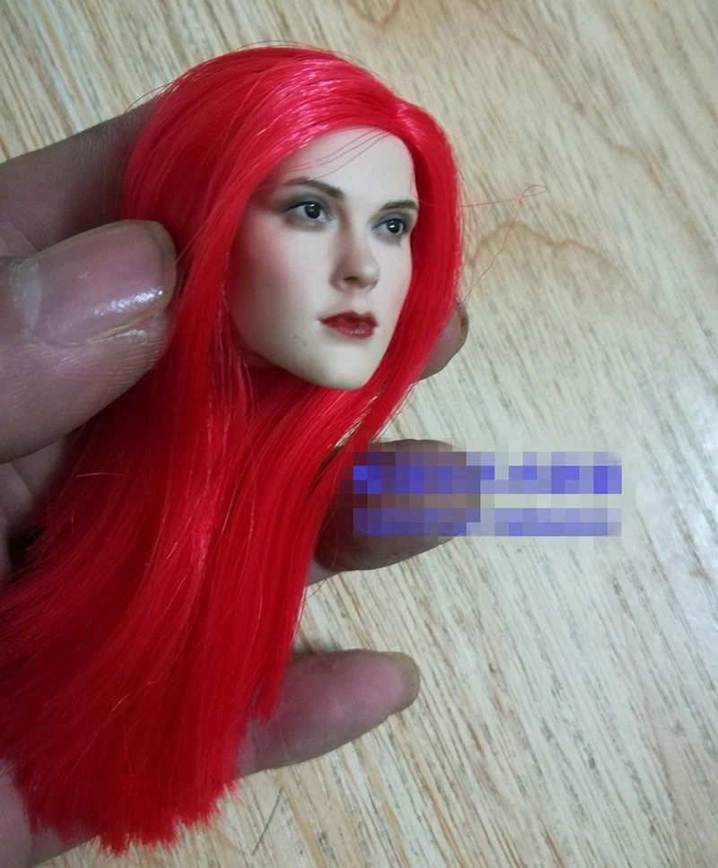 1/6 женская голова Sculpt Sonja красные волосы модель игрушки подходит 1" бледный PH куклы игрушки