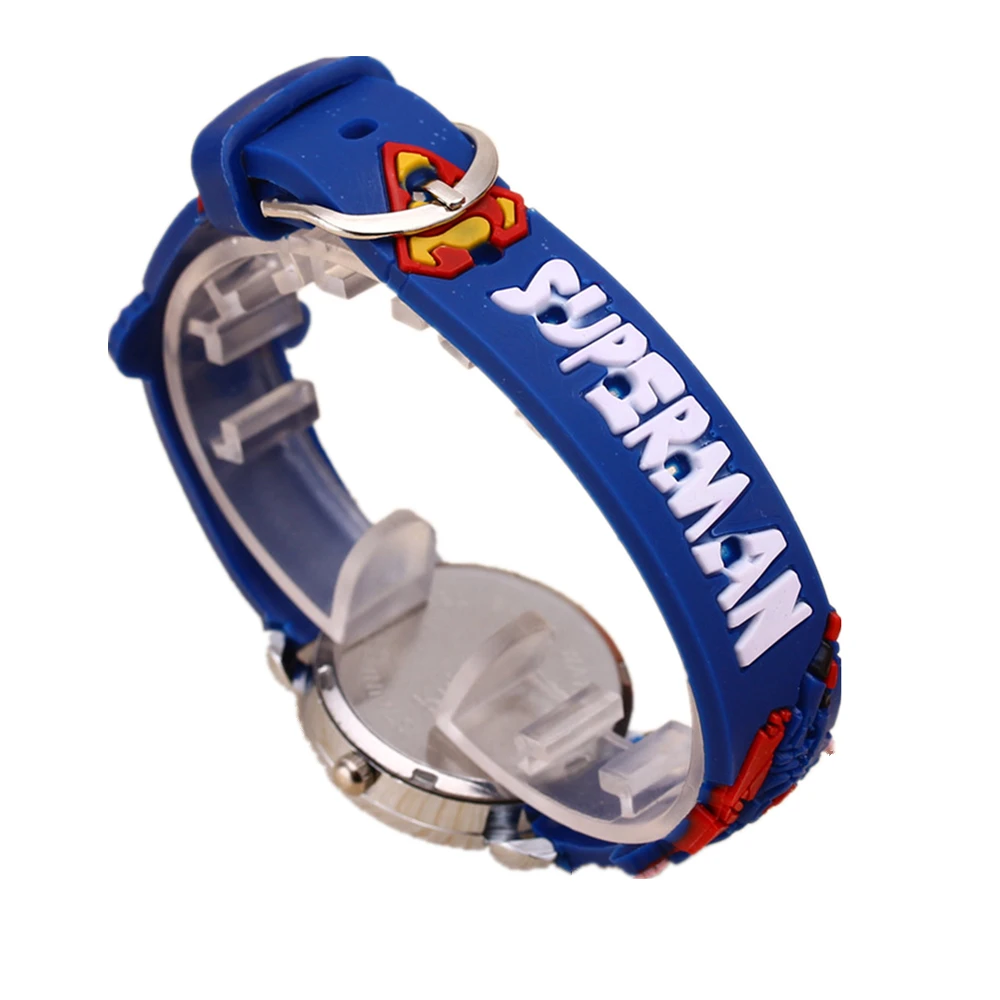 Часы Детские кварцевые с резиновым ремешком крутые 3d-изображением героев Диснея