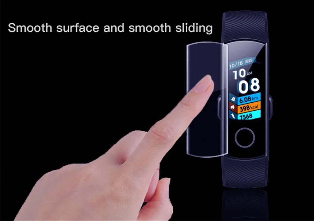 

2PCS Full Cover Clear TPU Premiun Screen Protector Film Explosion-Proof Protective Accessories For Huawei Honor Band 4