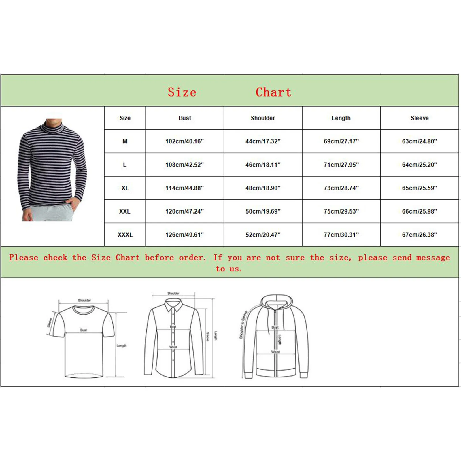 Мужская Осенняя полосатая футболка с длинным рукавом водолазка принтом пуловер