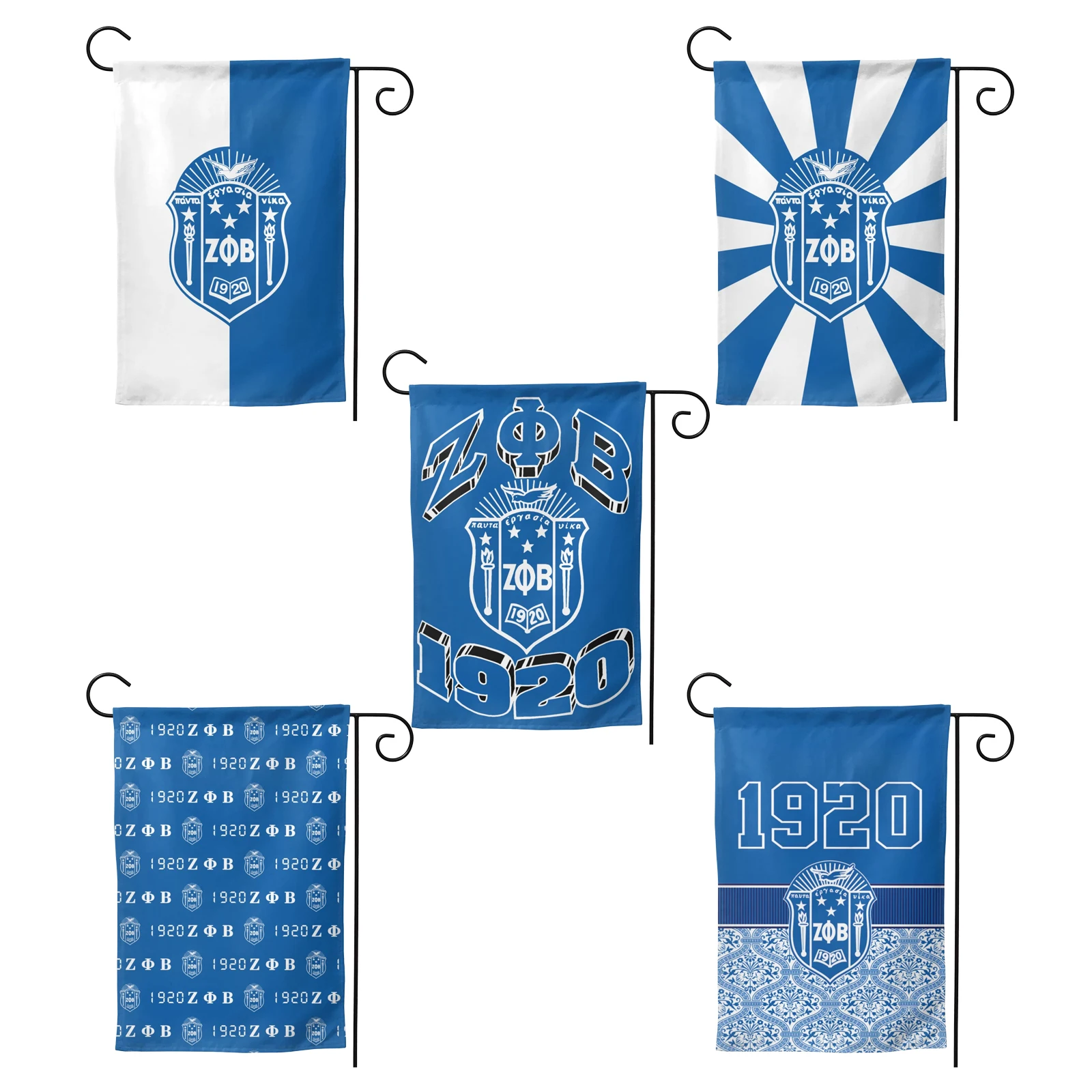 

Zeta Phi Beta 1920 ZPB Садовый флаг с двусторонней печатью, декоративный ярдовый баннер, праздничный флаг вечерние, уличные домашние знаки