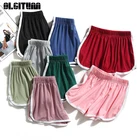 Женские летние повседневные спортивные короткие штаны, ярких цветов с эластичной талией, 2020