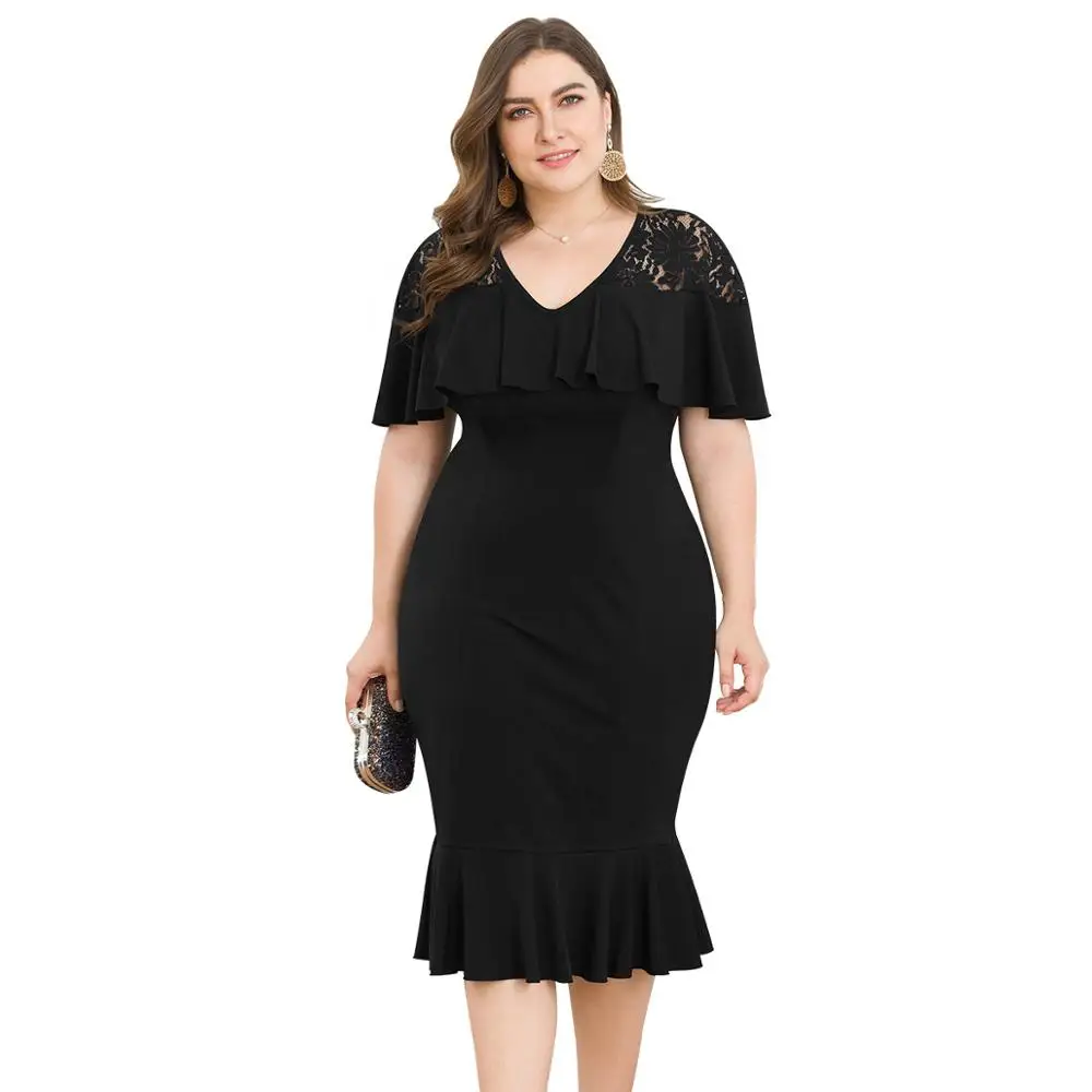 Сексуальные вечерние платья с запахом женские кружевные черные в стиле пэчворк